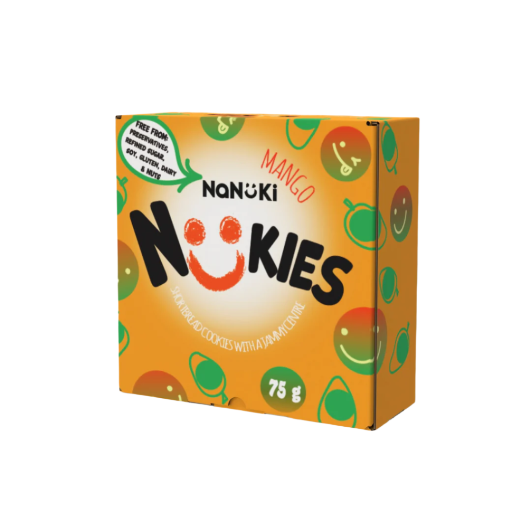 Nookies Mango Healthy SnacksA box of 3 individually wrapped Nookies- G ...